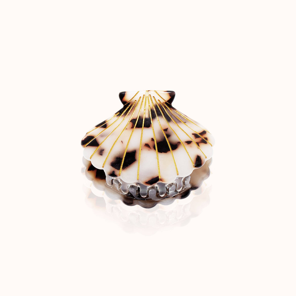 Barrette Coquillage White Leo