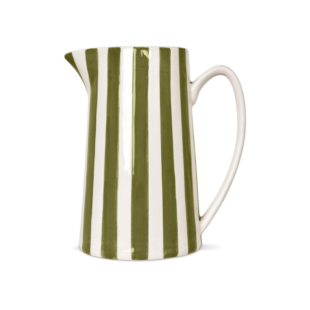 Pichet à rayures : vert