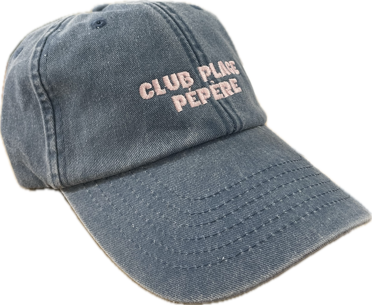 Casquette Club Plage Pépère / bleu et rose