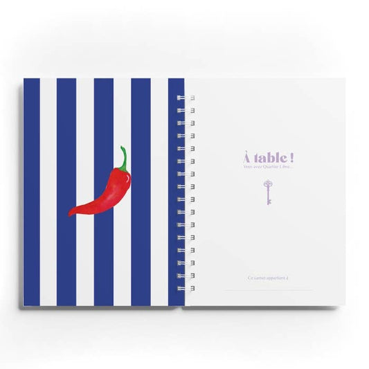 Carnet de recettes Piments