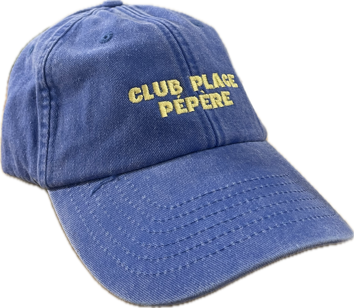 Casquette Club Plage Pépère / bleu et jaune