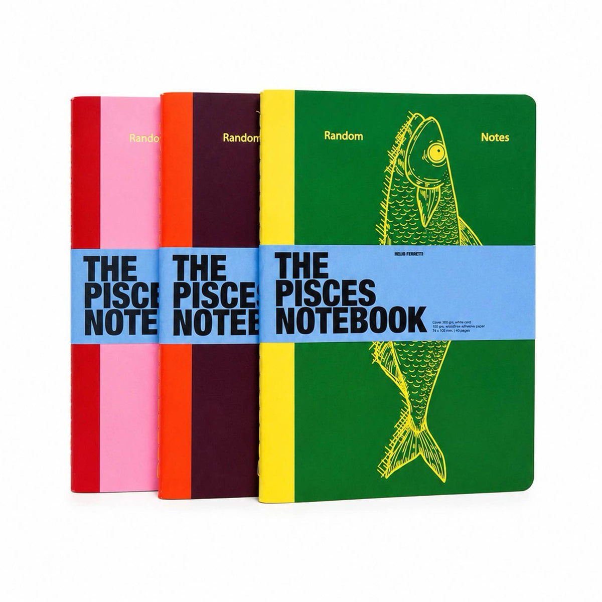 Carnet A5 Poissons vert