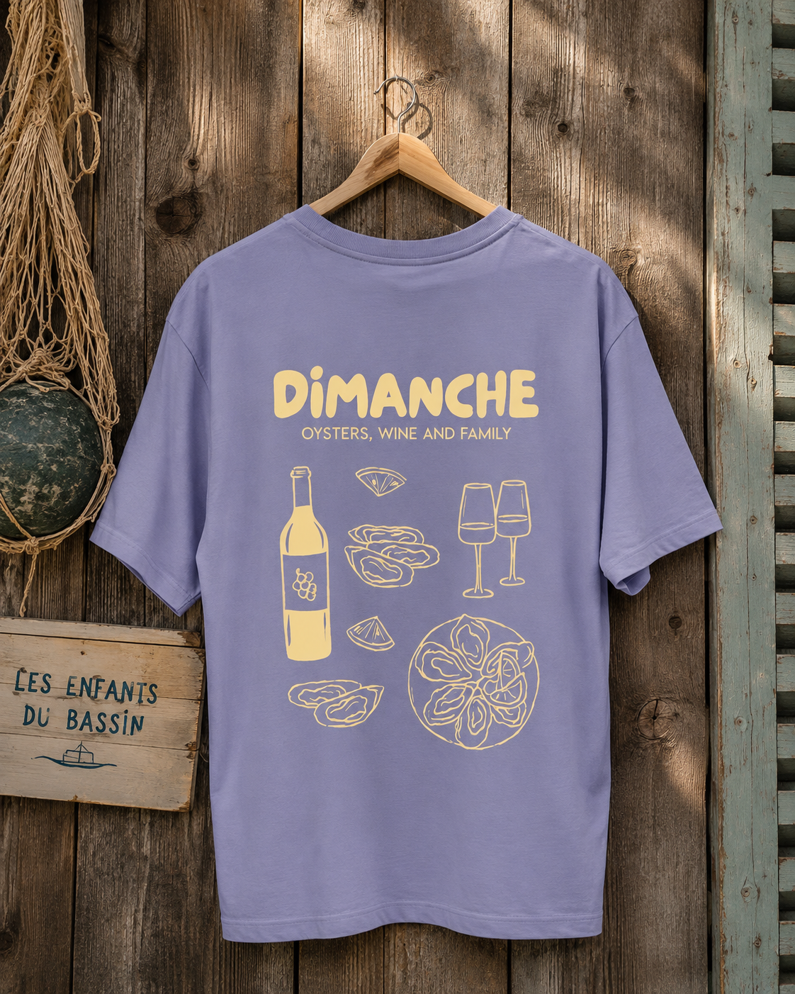 Le T-shirt "Dimanche" - Mauve