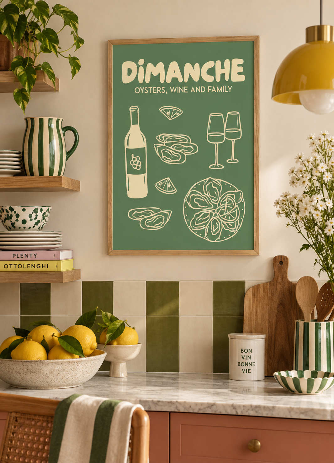 Affiche Dimanche - Vert