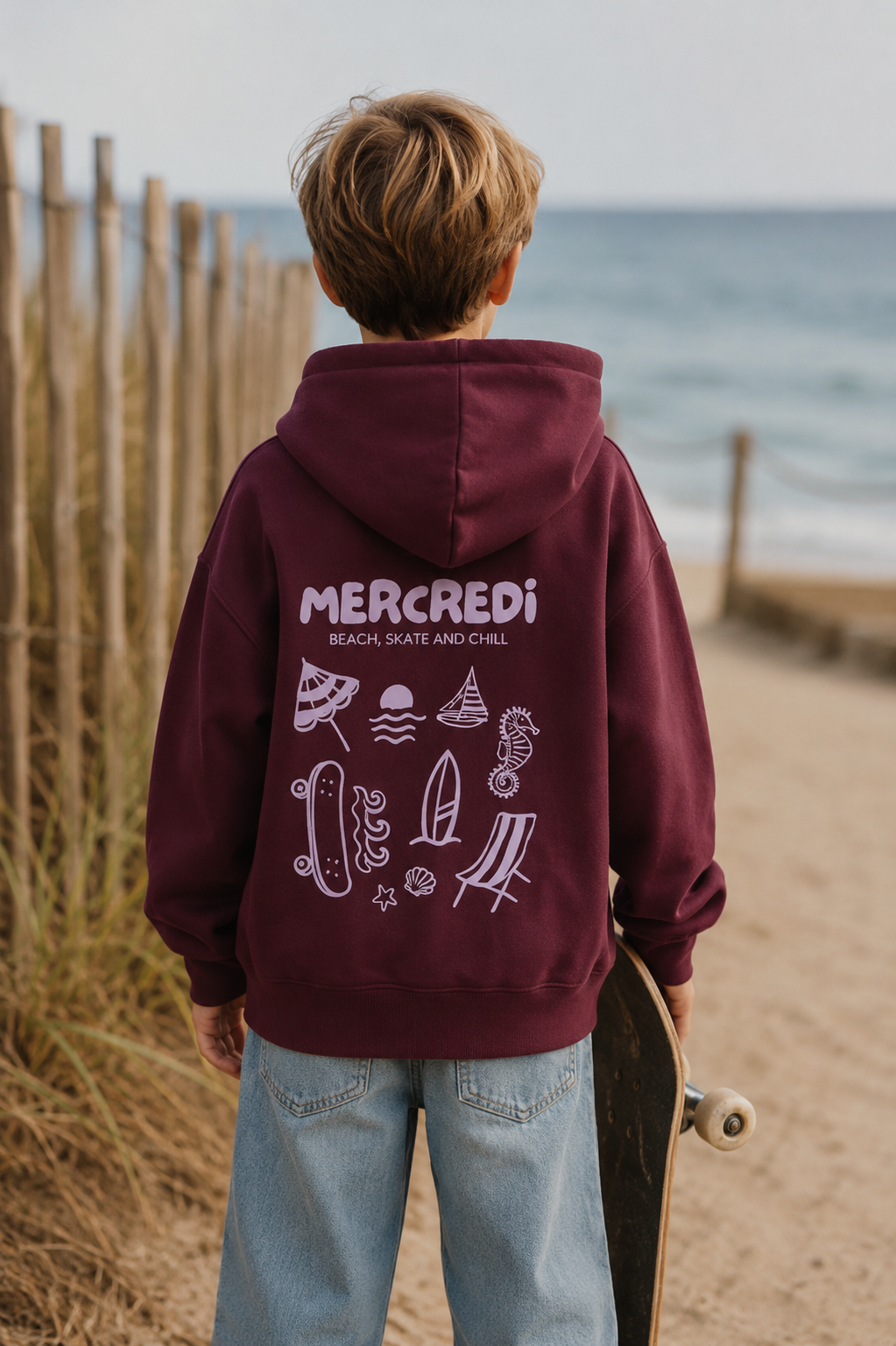 Sweat à capuche "Mercredi"