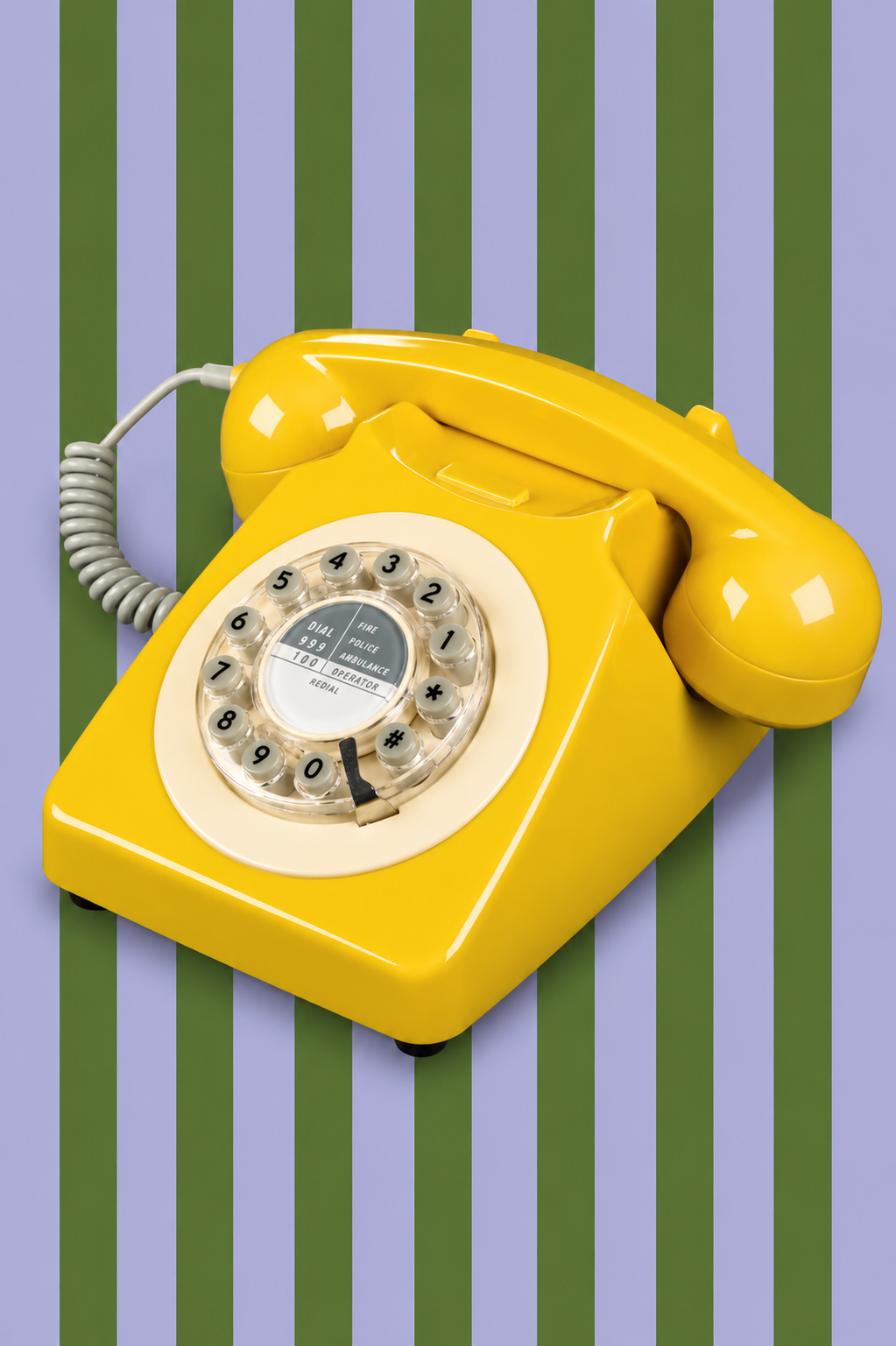 Téléphone Vintage Moutarde