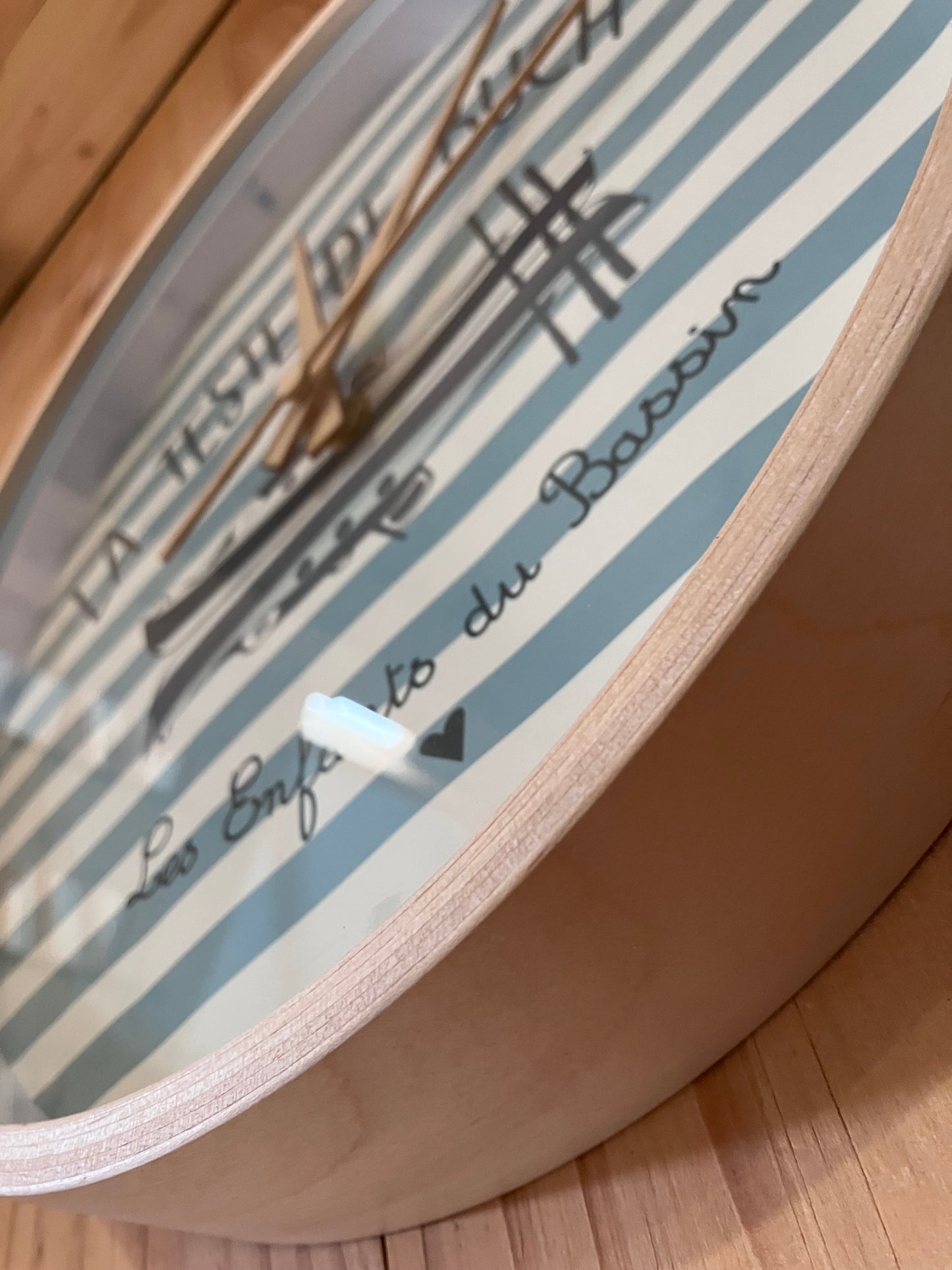 Horloge : La marinière personnalisable