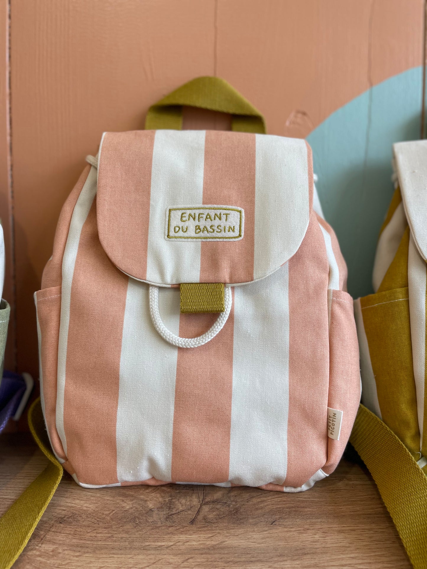 Petit sac à dos - rose et jaune