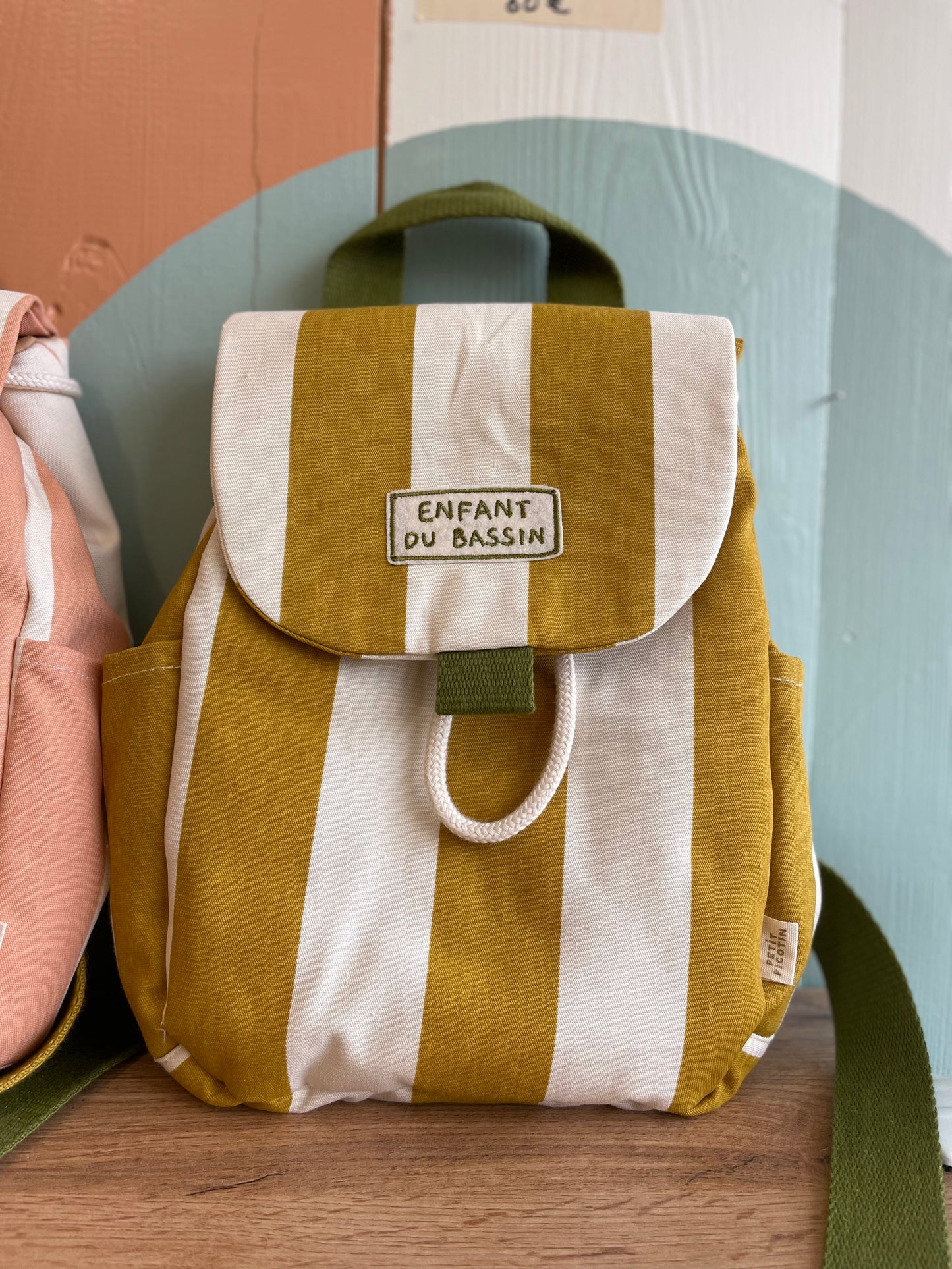 Petit sac à dos - jaune et vert