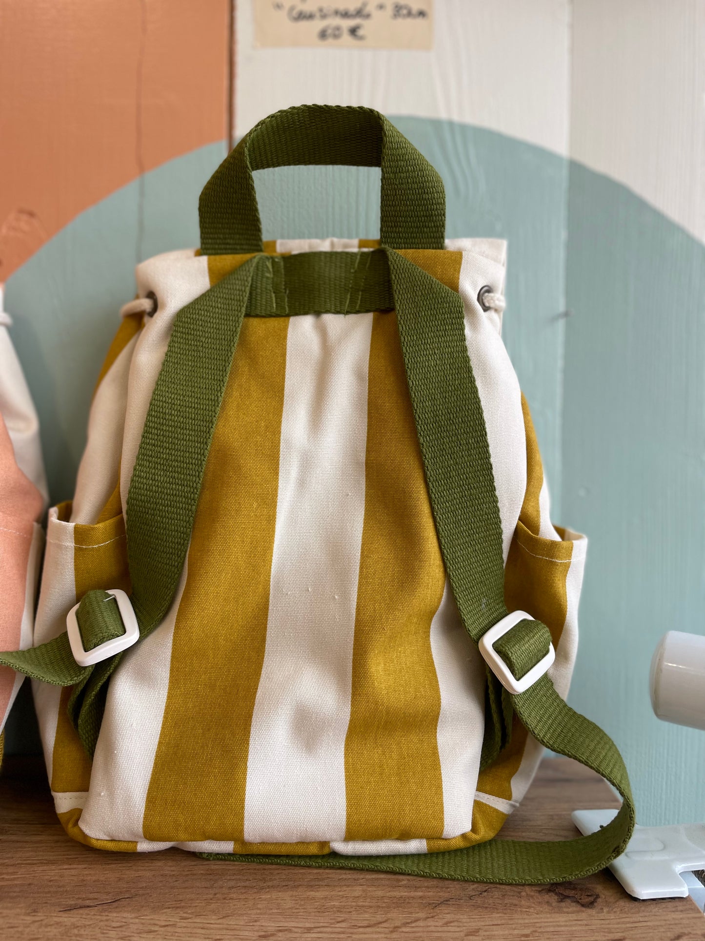 Petit sac à dos - rose et jaune