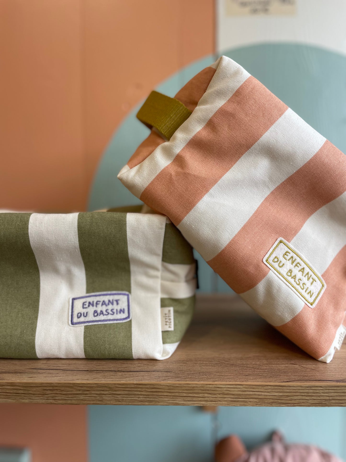 Trousse de toilette - rose et jaune