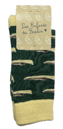Chaussettes Pinasse : Vert/jaune