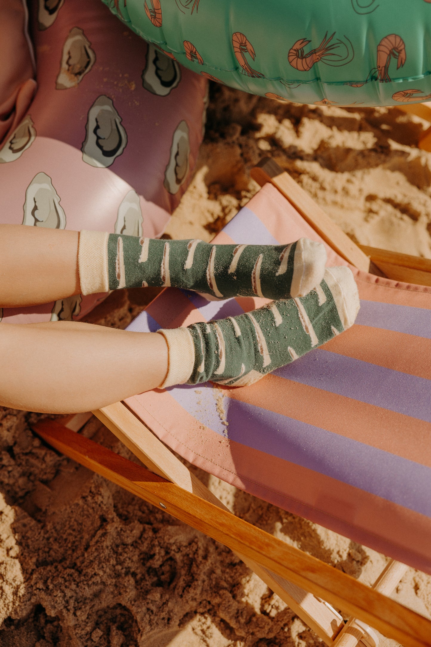 Chaussettes Pinasse : Vert/jaune