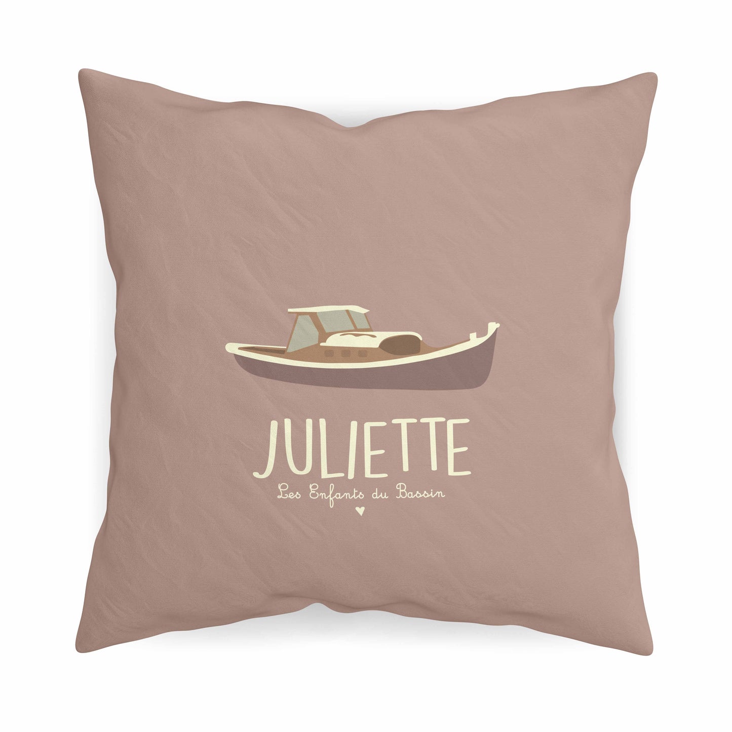 Coussin Personnalisable - La Pinasse Vieux Rose