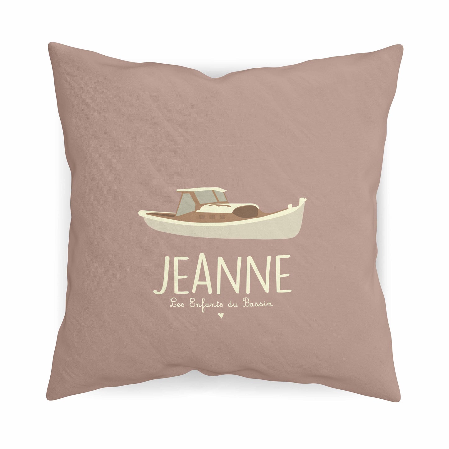 Coussin Personnalisable - La Pinasse Rose Pâle