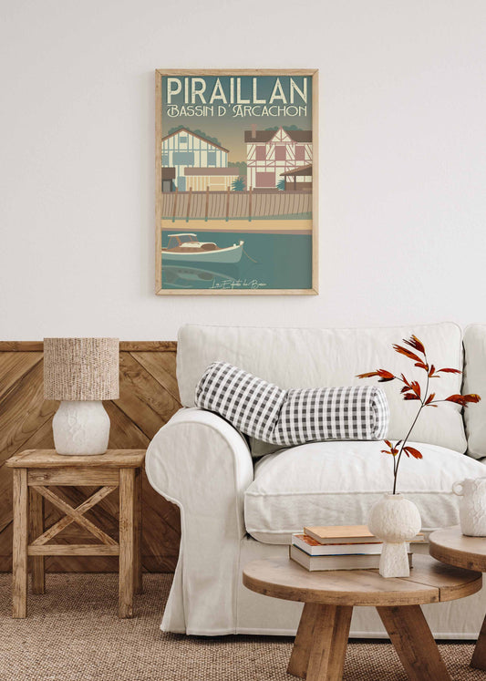 affiche cap ferret piraillan pinasse