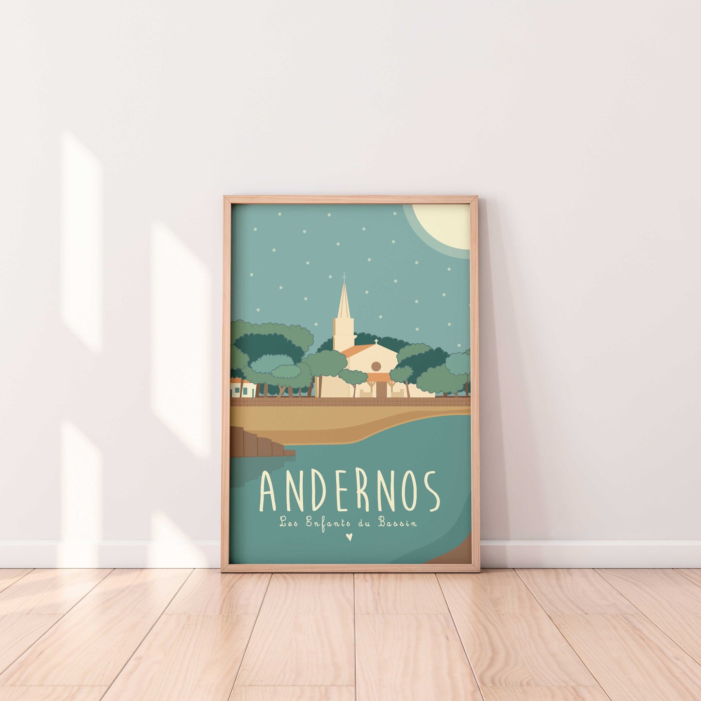 affiche andernos les bains bassin arcachon