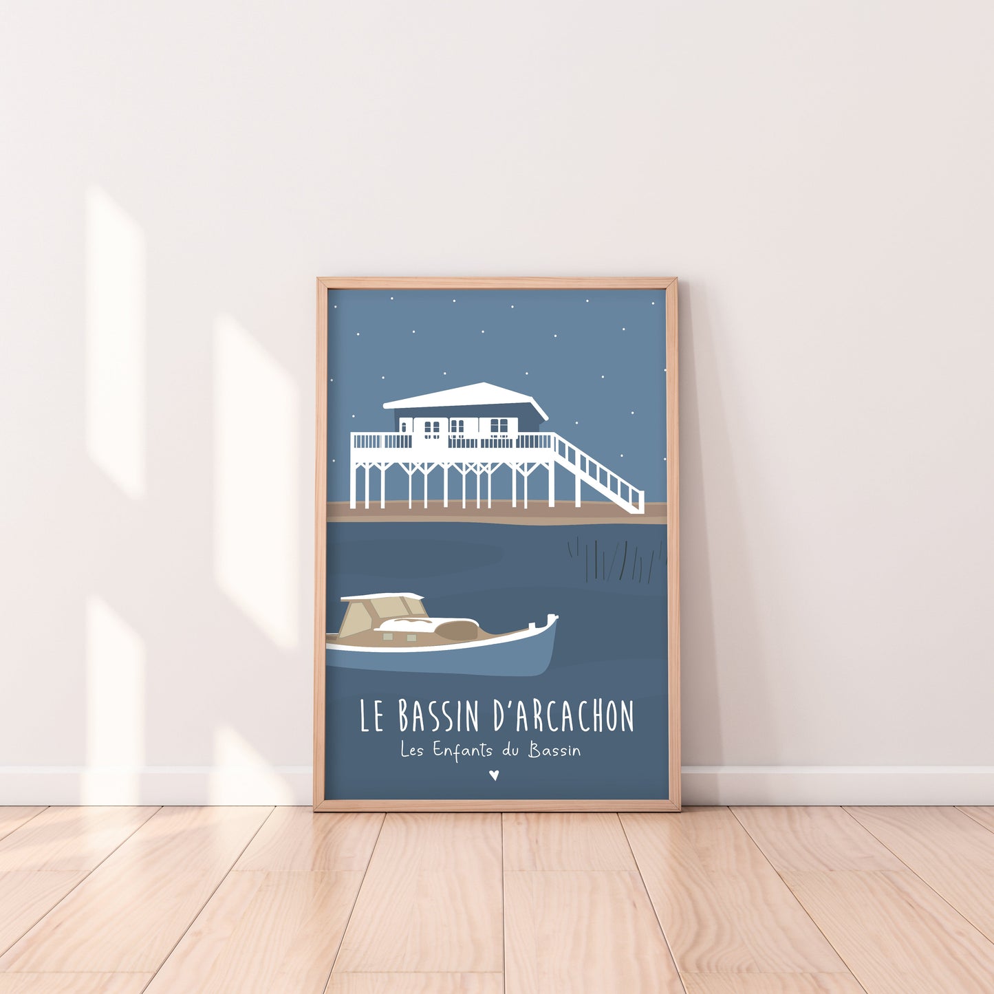 affiche bassin d'arcachon pinasse