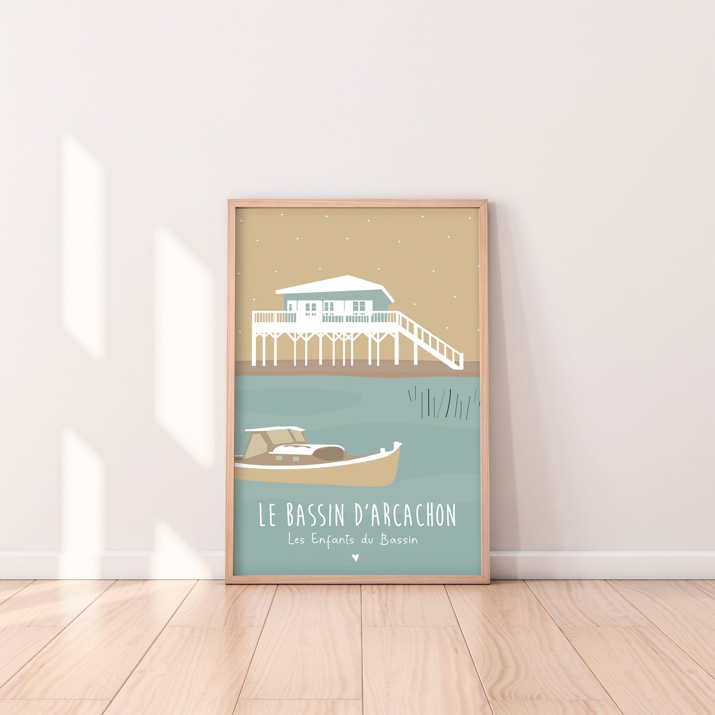 affiche bassin d'arcachon pinasse