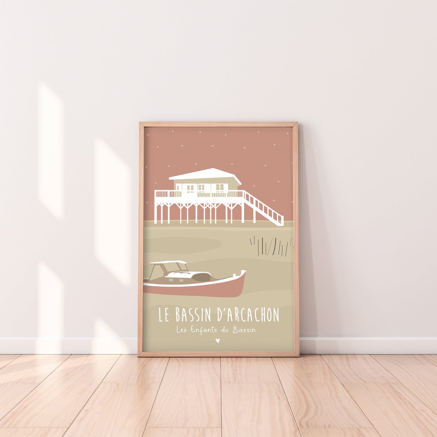 affiche bassin d'arcachon pinasse