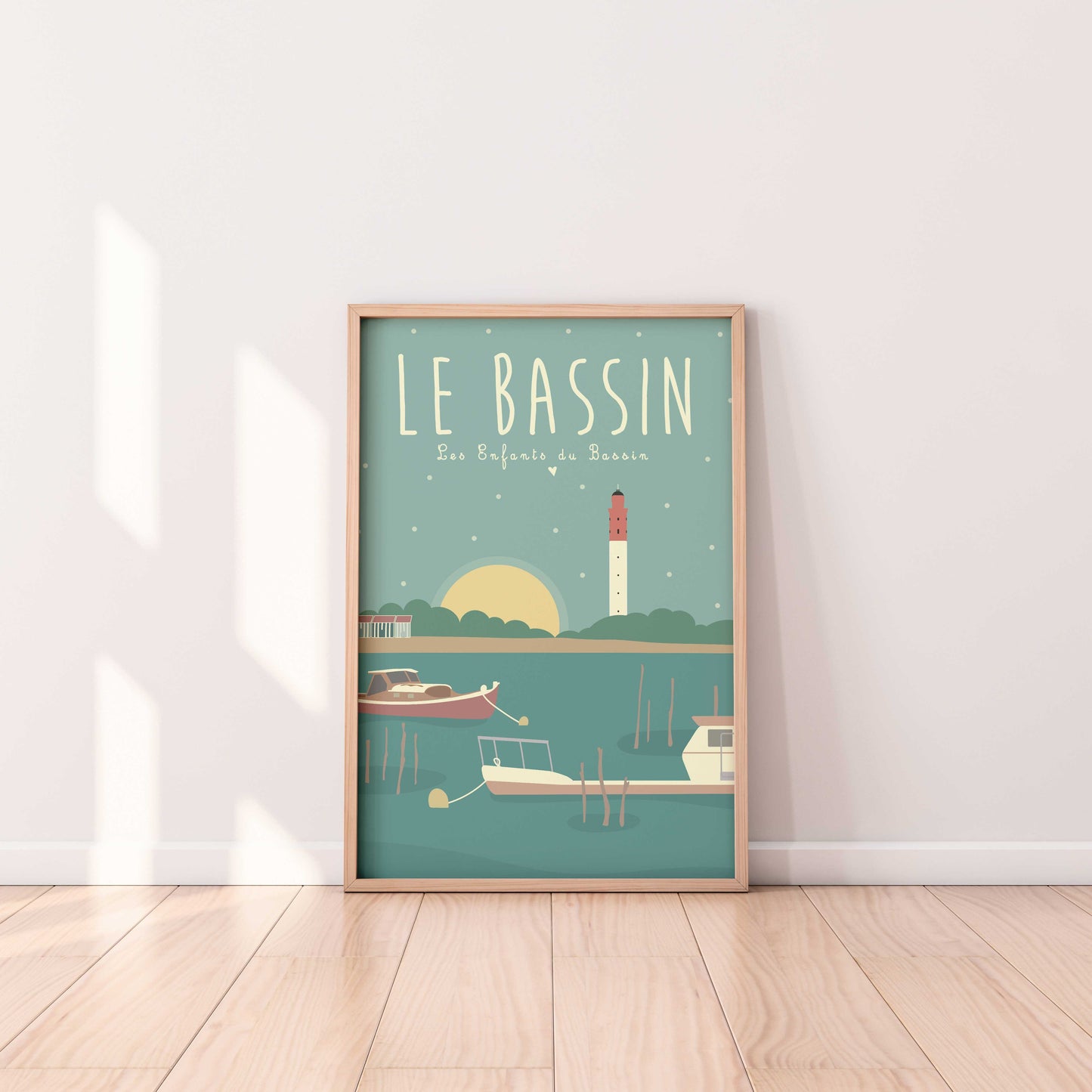 affiche le bassin d'arcachon cap ferret