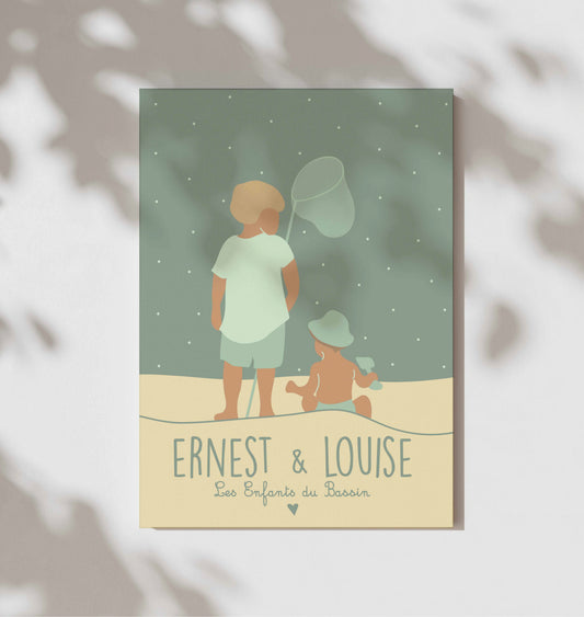 Les frères et soeurs (personnalisable à partir de photos)