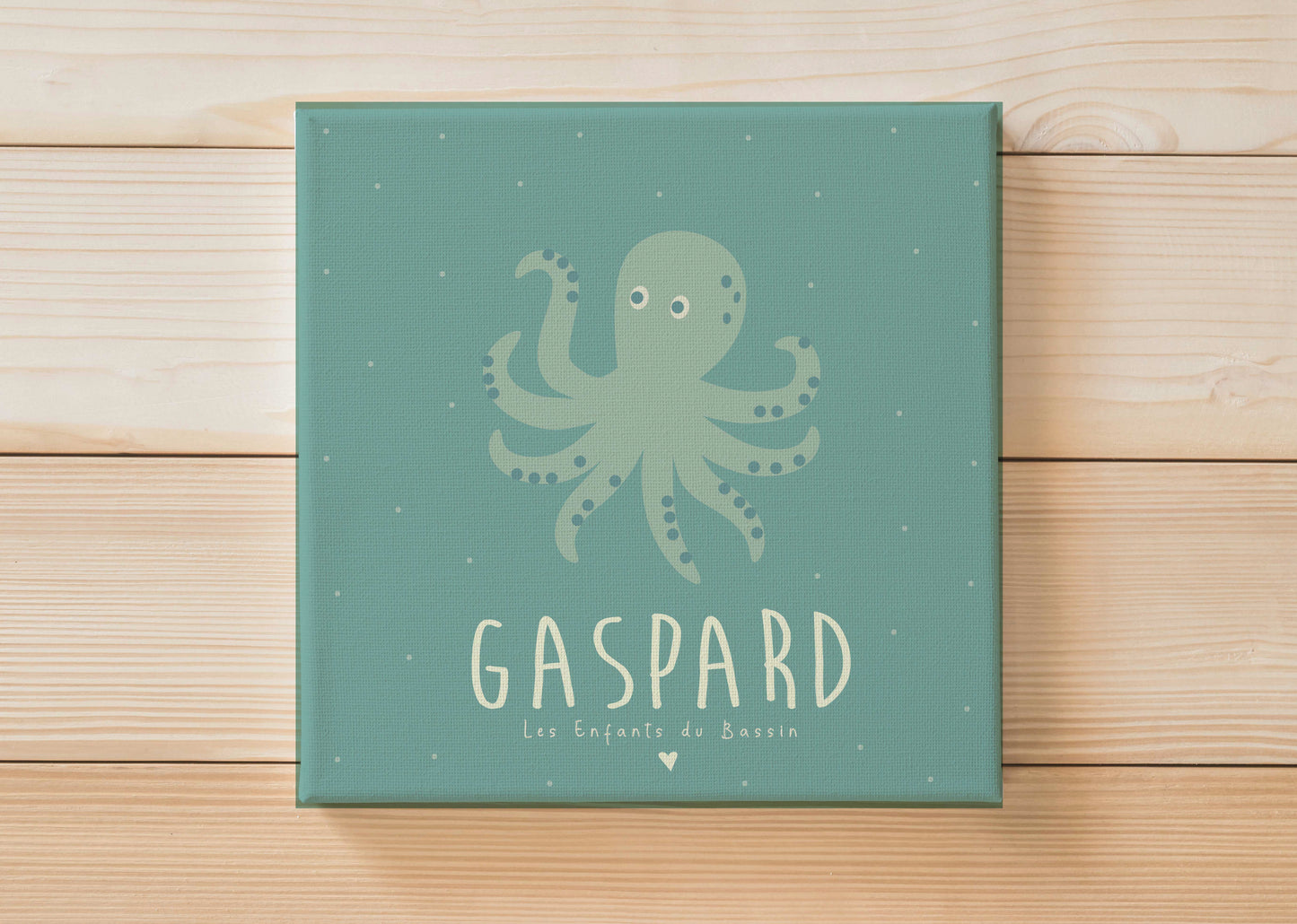 toile personnalisée poulpe arcachon