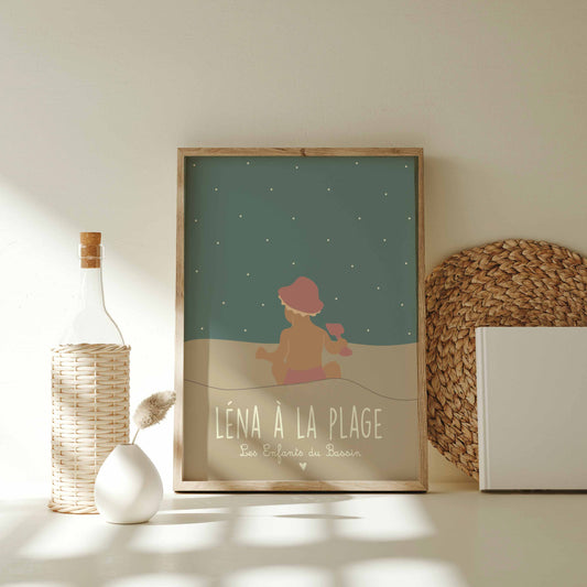 Léna à la plage