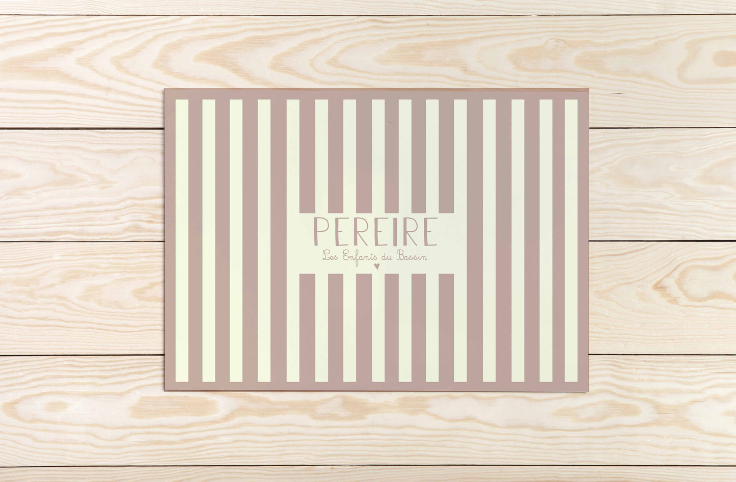 Le set de table rayé personnalisable (11 coloris)