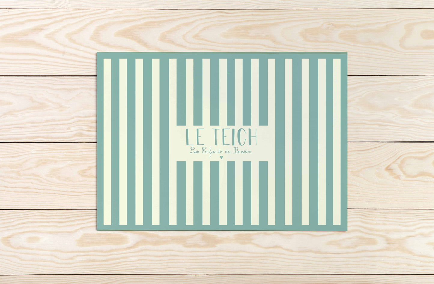 Le set de table rayé personnalisable (11 coloris)