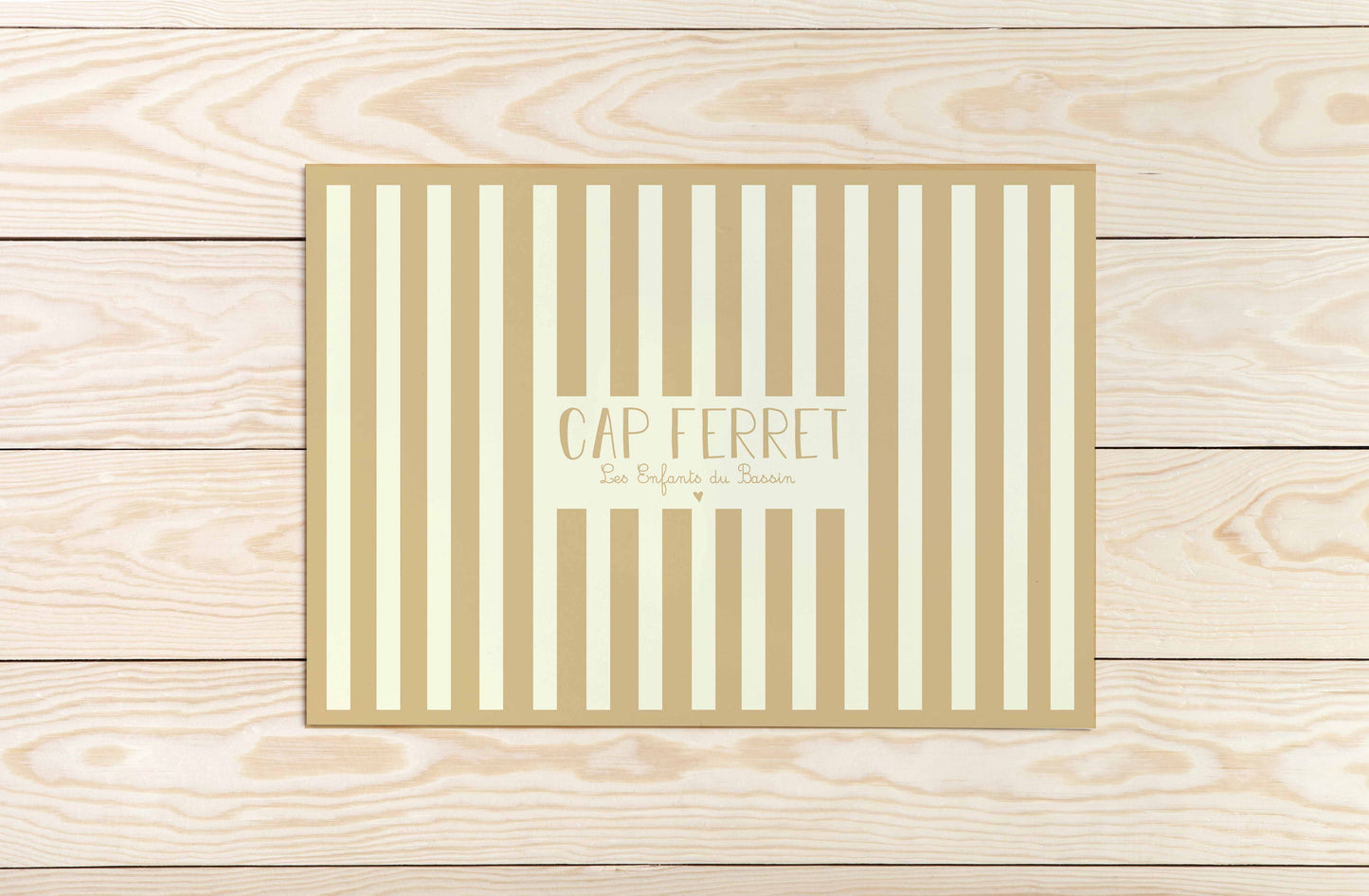 Le set de table rayé personnalisable (11 coloris)
