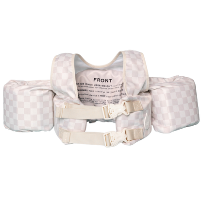 Bouée gilet enfant Carreaux crème (11-23 kg)