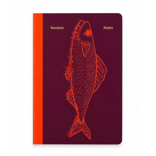 Carnet A5 Poissons violet