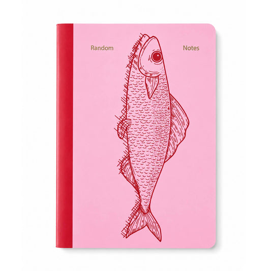 Carnet A5 Poissons rose