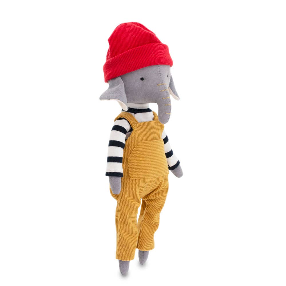 Peluche Alicio l'éléphant en coton (29 cm)