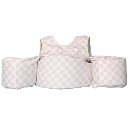 Bouée gilet enfant Carreaux crème (11-23 kg)