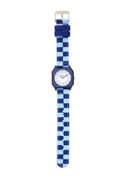 Montre enfant Blue Sunday damier bleu