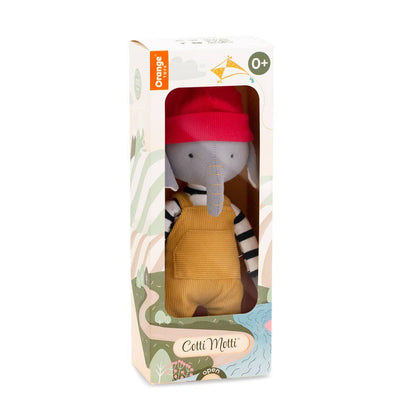 Peluche Alicio l'éléphant en coton (29 cm)