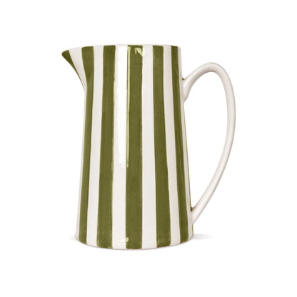 Pichet à rayures : vert