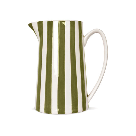Pichet à rayures : vert