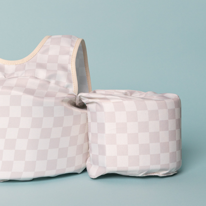 Bouée gilet enfant Carreaux crème (11-23 kg)