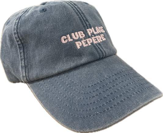 Casquette Club Plage Pépère / bleu et rose