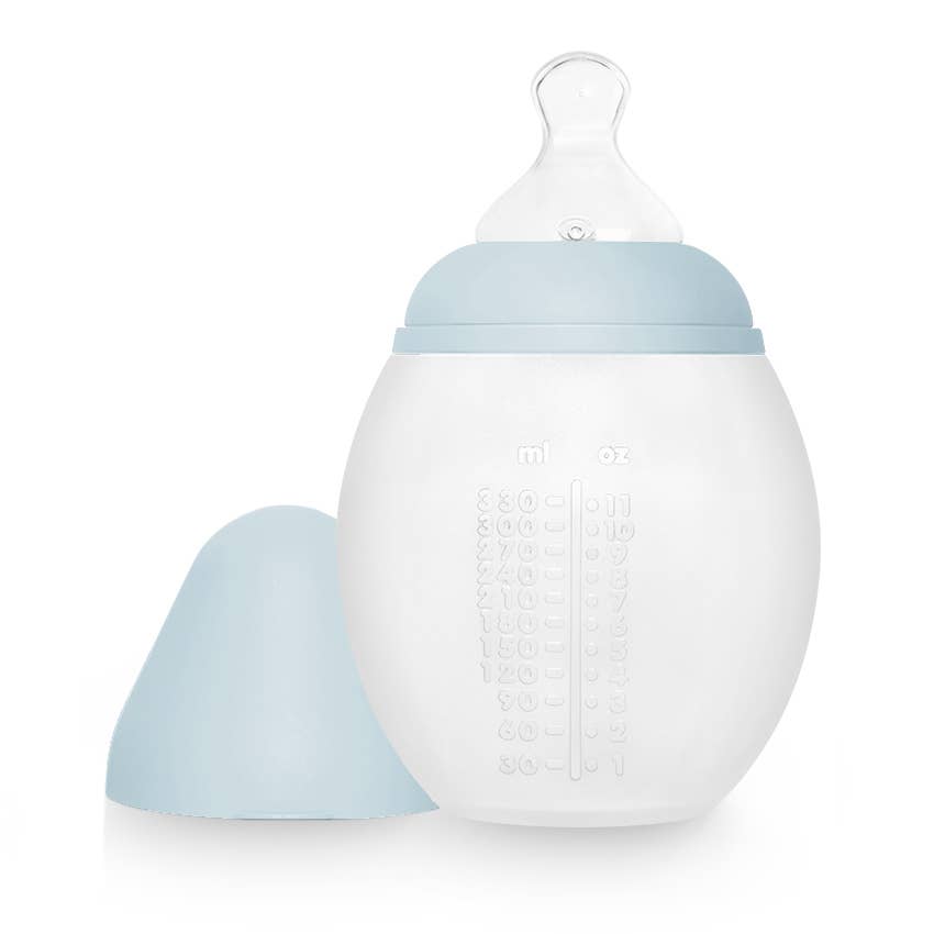 Biberon en silicone 330 ml Blue Grey
