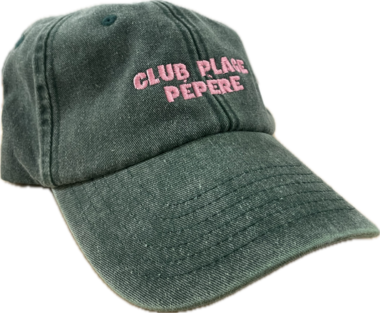 Casquette Club Plage Pépère / vert et rose