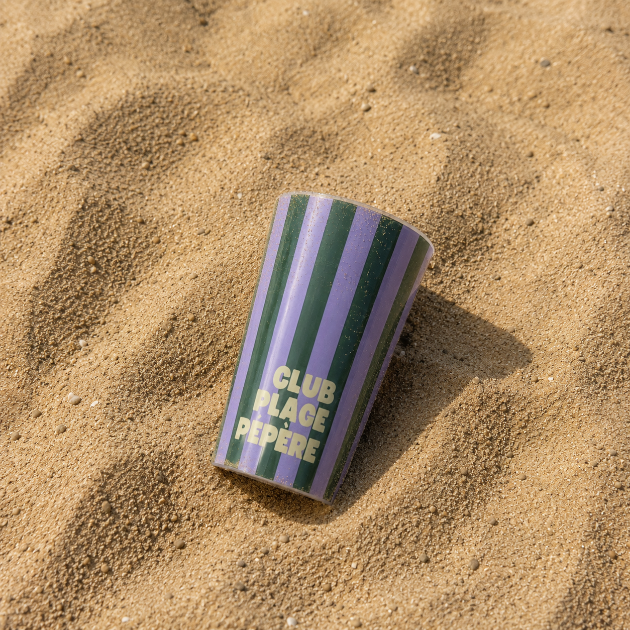 Gobelets réutilisables "Club Plage Pépère" Lot de 6
