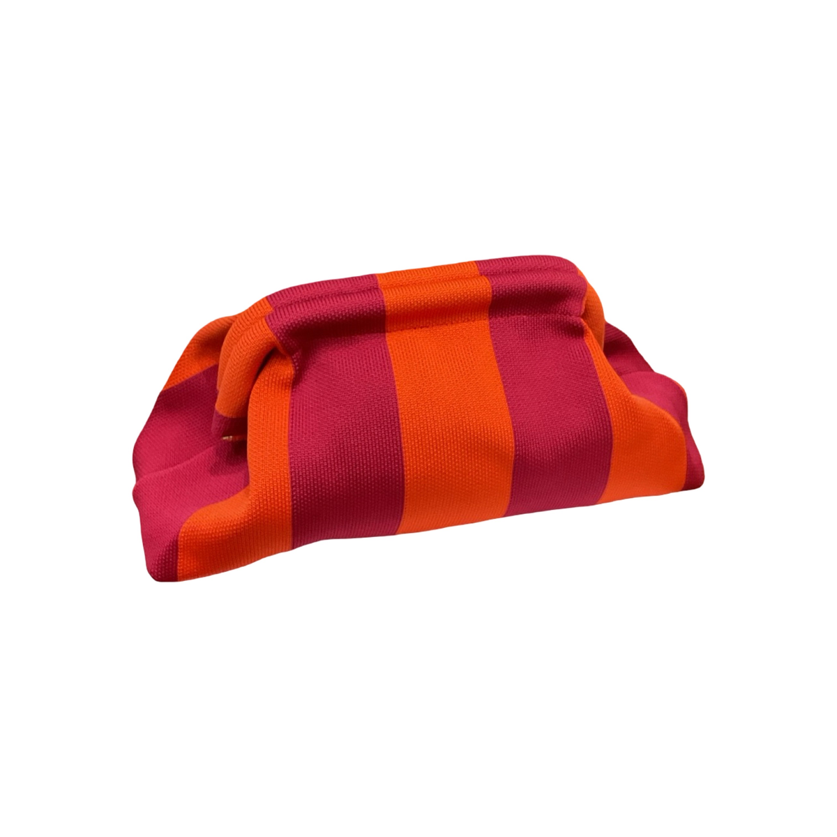 Pochette rayée Simon rouge