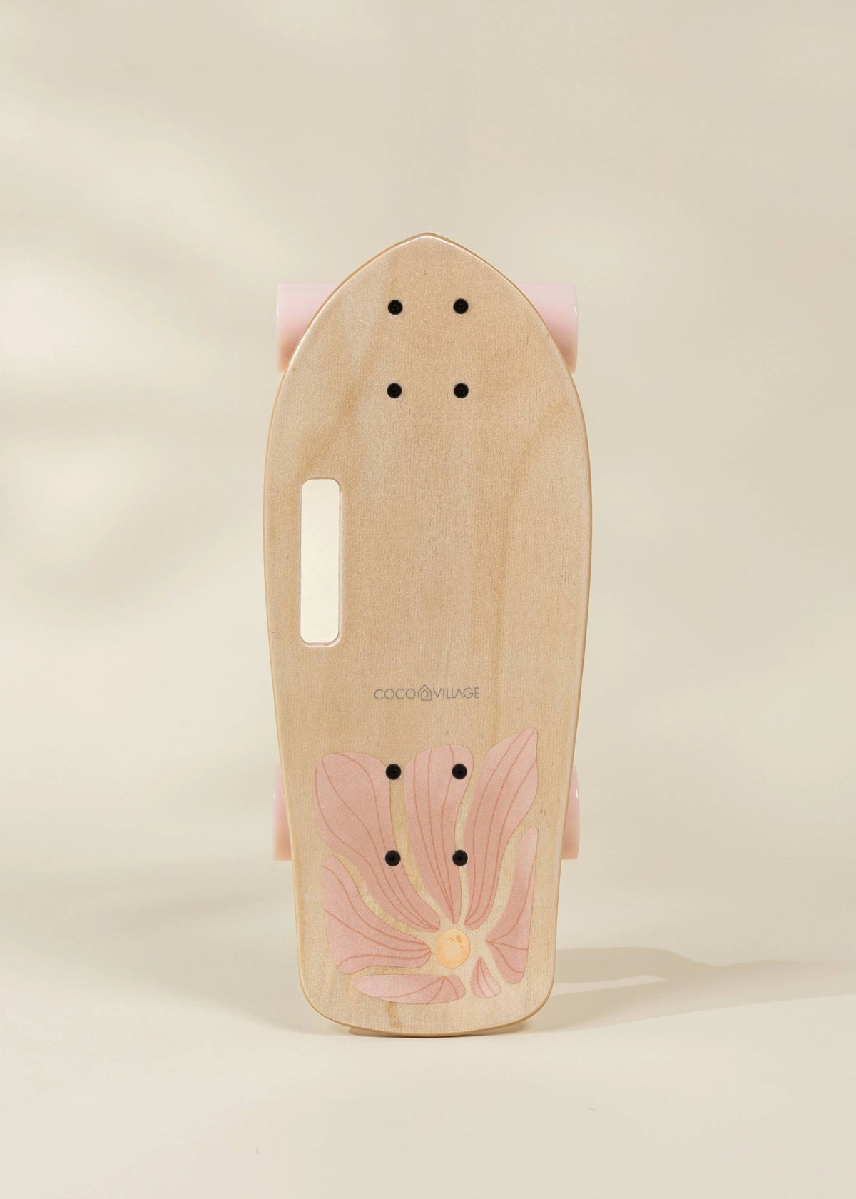 Skateboard en bois pour enfants avec poignée (cruiser)