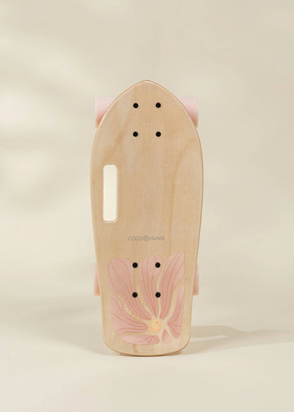 Skateboard en bois pour enfants avec poignée (cruiser)