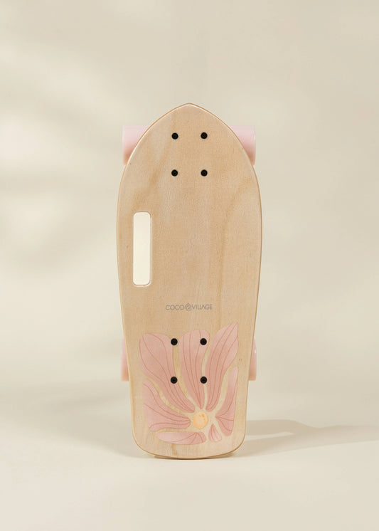 Skateboard en bois pour enfants avec poignée (cruiser)