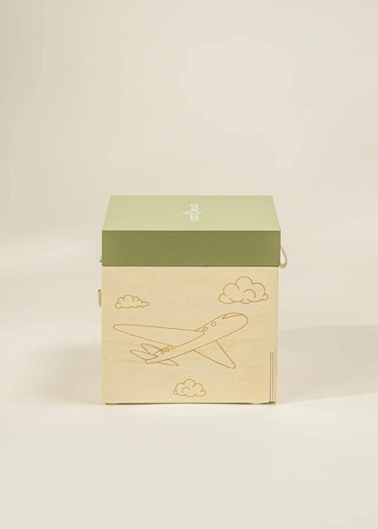 Boîte à musique souvenir en bois - Voyage